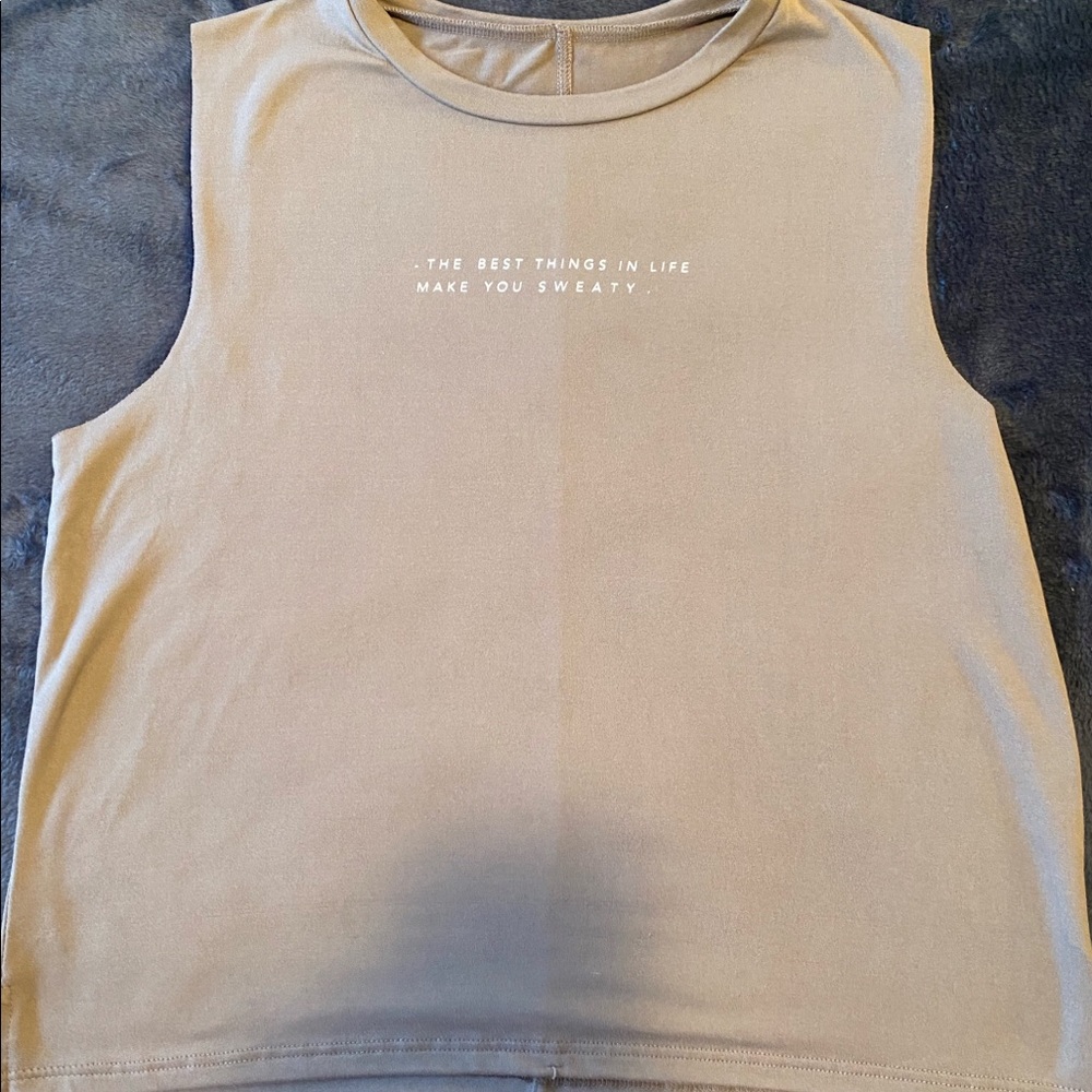 Women Tank Top “The Best Things in Life Make You Sweaty”